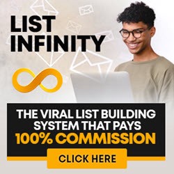 List Infinity Affiliate Program!
