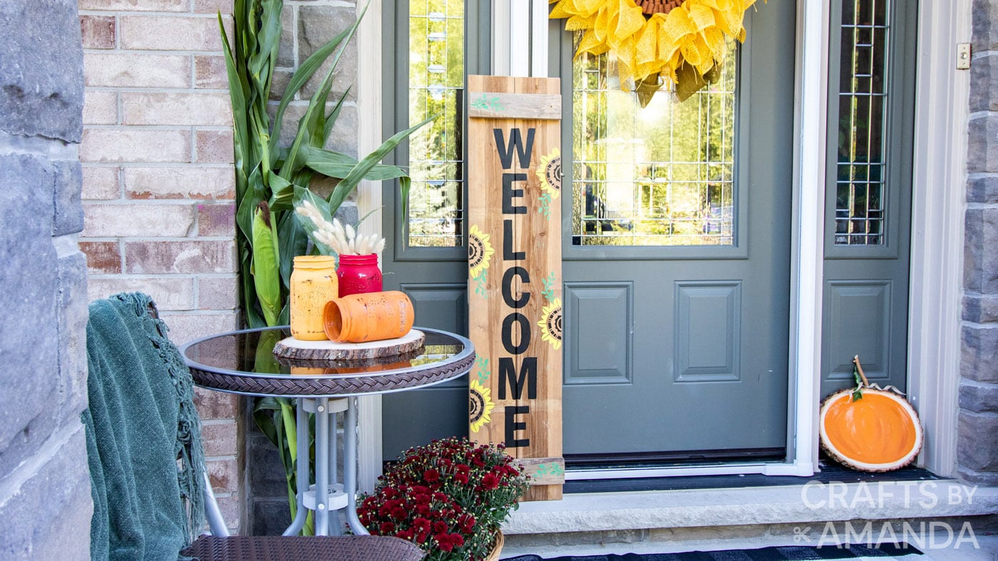 How to Make A Sunflower Welcome Sign