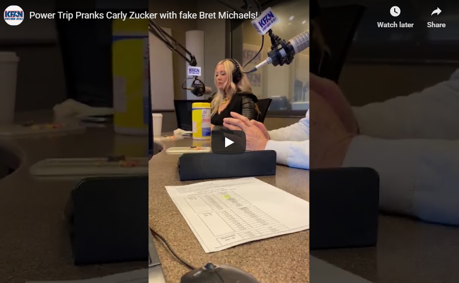 KFAN tricks Carly Zucker into thinking she was talking to Bret Michaels
