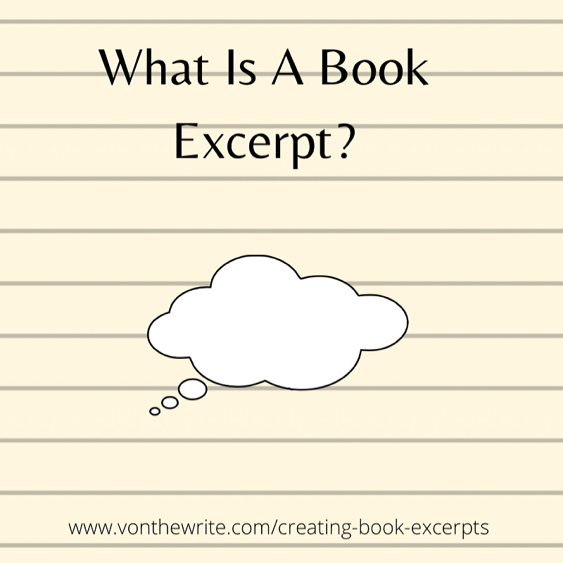 Have you considered writing book excerpts?